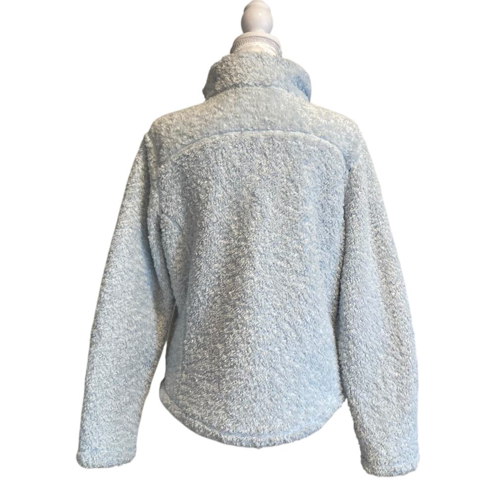 L.L.Bean Vintage Light Blue Fleece Jacket Women’s Size L Regular - Picture 3 of 16